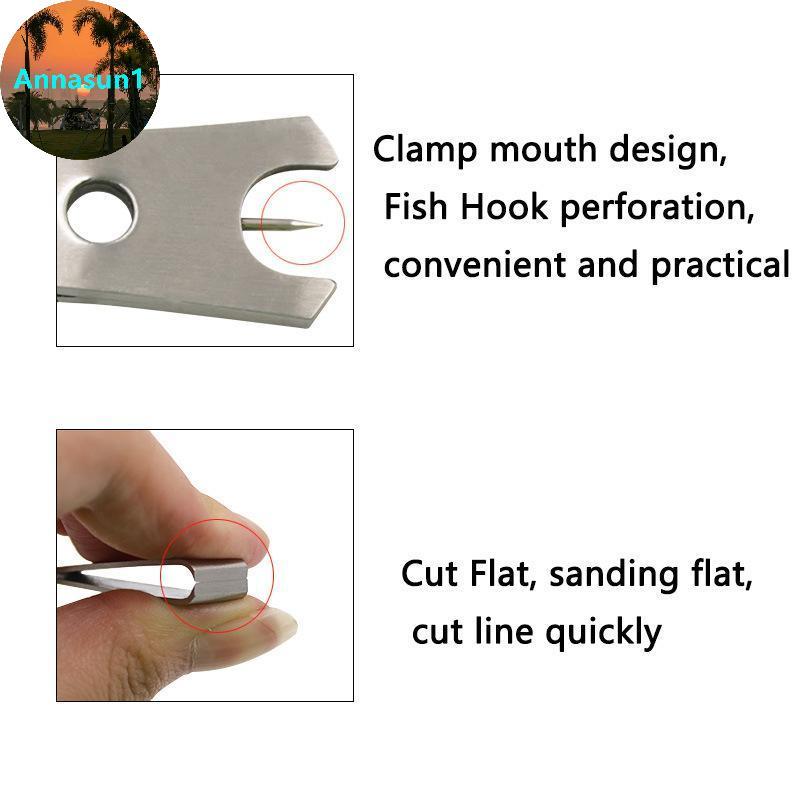 Annasun Multi-Functional สายตกปลา Nipper สแตนเลส 3-in-1 Wire Clipper เครื่องตัดคมทนทานสําหรับฉากทะเลสาบตกปลาน้ําแข็ง TH