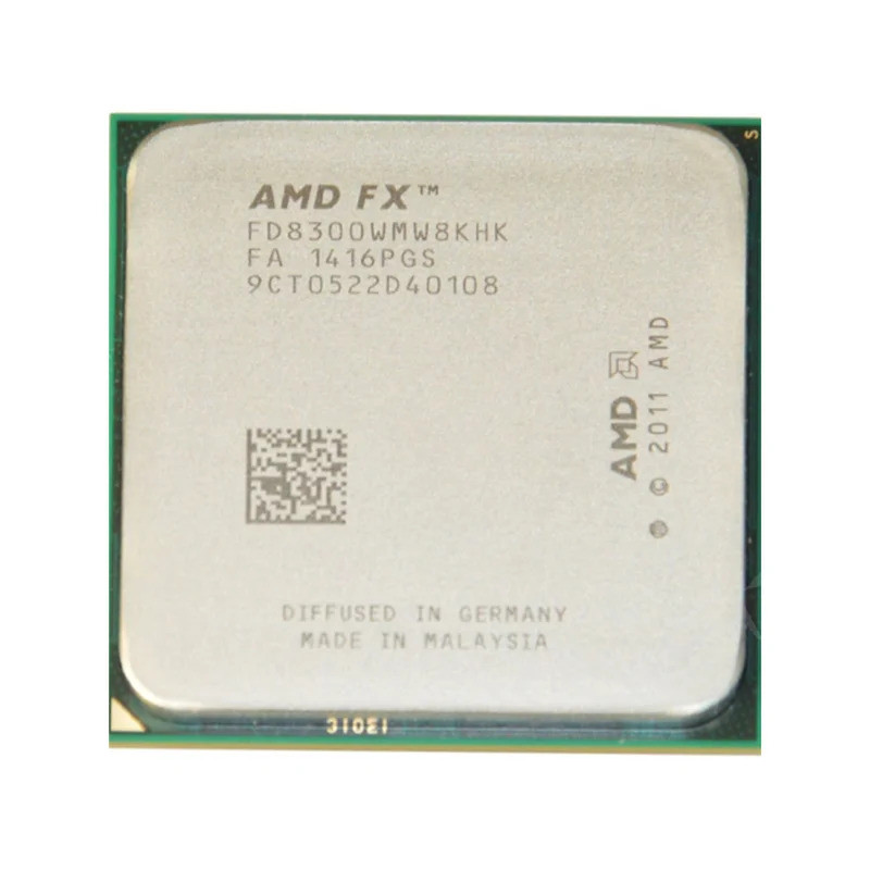HB AMD FX-8300 FX 8300 FX8300 3.3 GHz แปดแกน 8M ซ็อกเก็ตโปรเซสเซอร์ AM3 + CPU 95W FX-8300 แพคเกจจําน