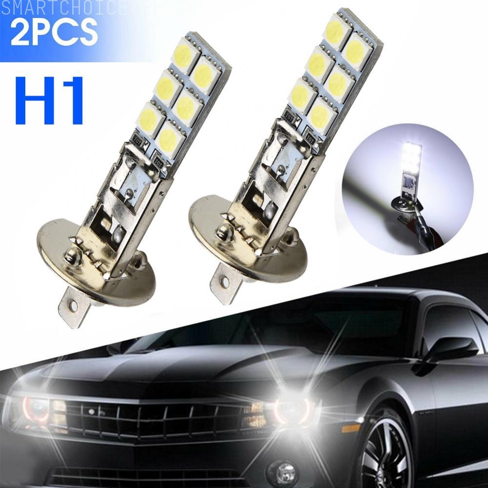 2PC H1 หลอดไฟ LED 6000K 1800LM สําหรับไฟหน้ารถหมอกขับรถ