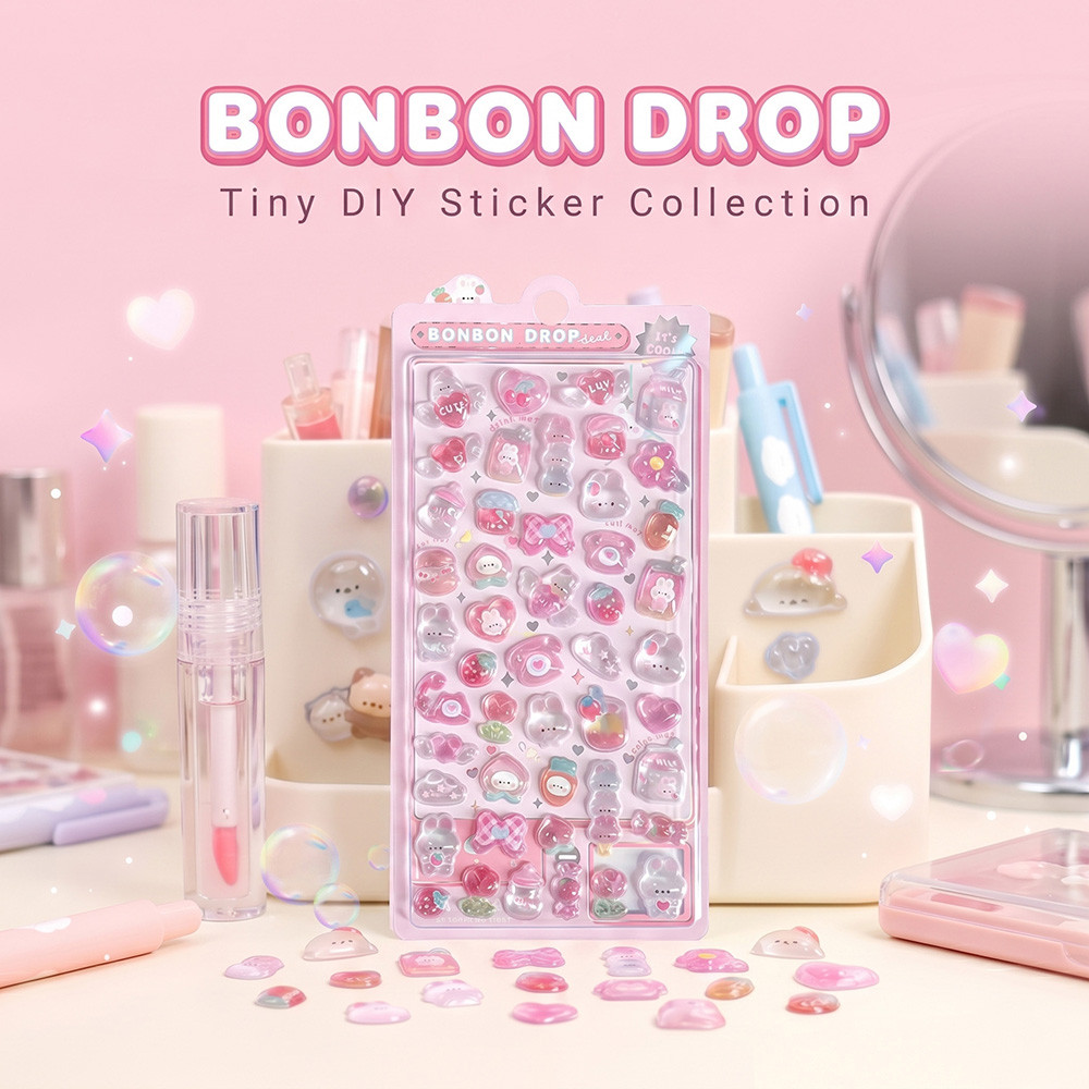 DIYสติกเกอร์สำหรับโทรศัพท์และแท็บเล็ต สติกเกอร์ติดเล็บ สติกเกอร์สำหรับสมุดบันทึก, สติกเกอร์ 3มิติ สติกเกอร์แบบมีกาวในตัว