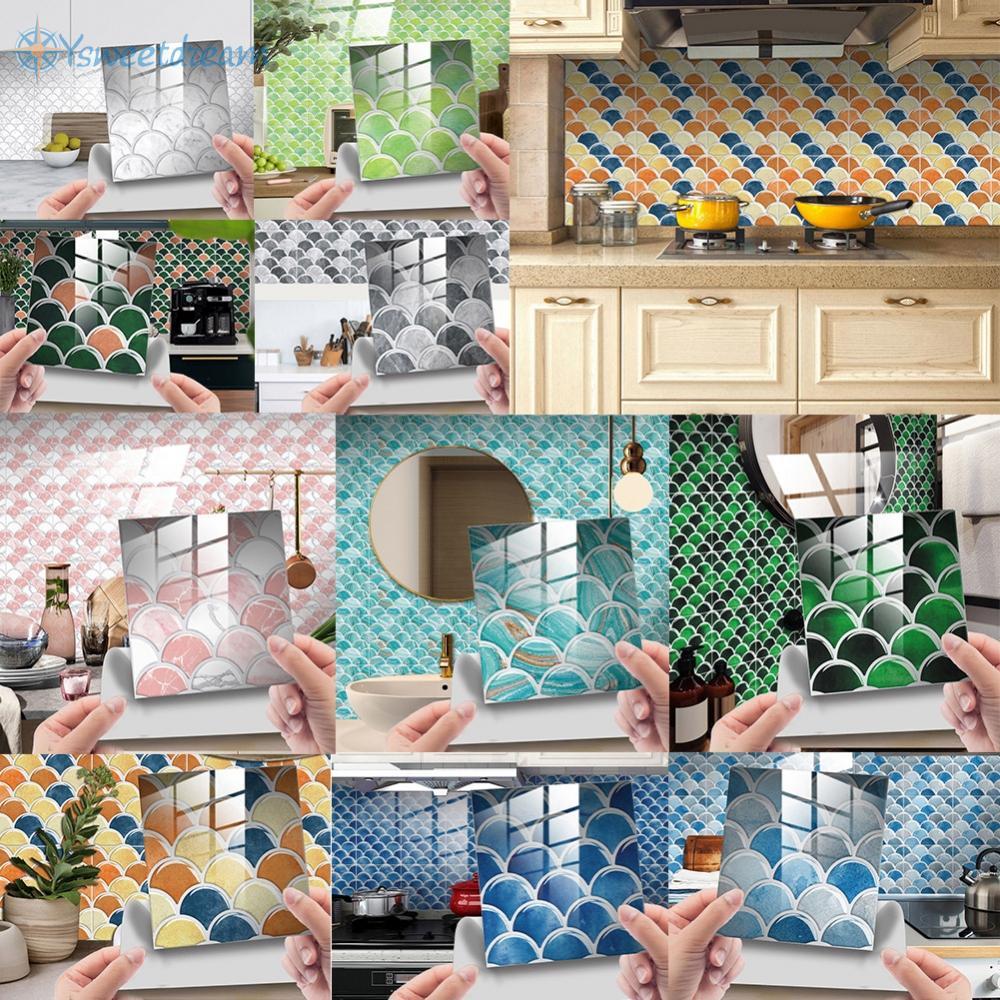 【SWTDRM】Hassle Free Application Self Adhesive Bathroom Tile Sticker Kitchen Wall Sticker