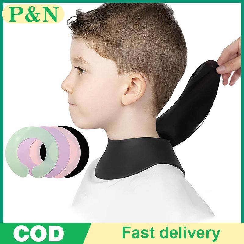 [P&N] ซิลิโคน Ne Protector ผ้าพันคอตัดผม Salon Collar ย้อมผมผ้าคลุมไหล่ร้านตัดผม Shatterproof Pad Hairdressing ตัดห่อ [cod]