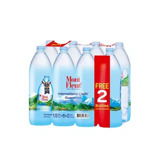 [สินค้าส่งด่วน] มองต์เฟลอ น้ำแร่ 1500มล. แพ็ค 6 MONT FLEUR MINERAL WATER 1500ML PACK 6