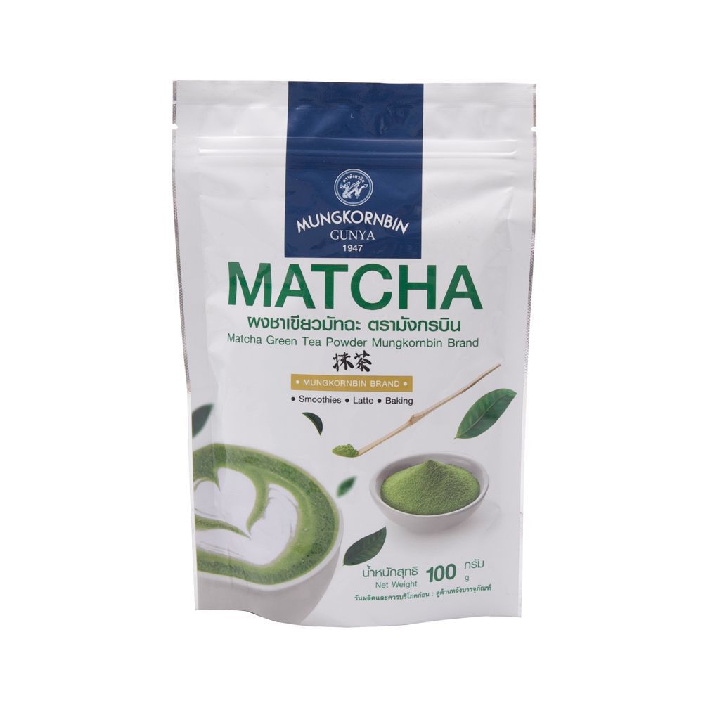 [สินค้าส่งด่วน] มังกรบินชาเขียวมัทฉะชนิดผง 100กรัม MUNGKORNBIN MATCHA GREEN TEA 100G