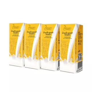 [สินค้าส่งด่วน] จิตรลดา นมยูเอชที รสจืด 200 มล.แพ็ค 4 CHITRALADA UHT WHOLE MILK 200 ML.PACK 4