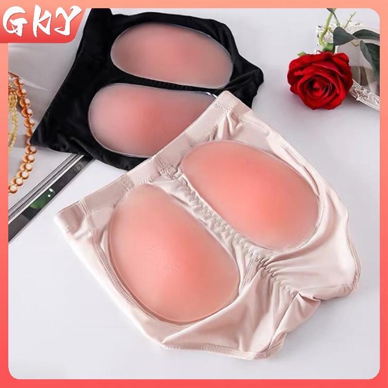 GKY ผู้หญิงซิลิโคนใส่สะโพก Self-Adhesive Butt Pads ปลอมตูด Enhancer Hip Pads GKY