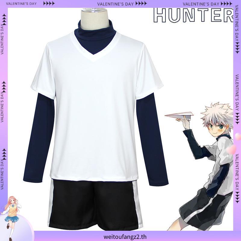 Killua Zoldyck HUNTER x HUNTER cosplay ชุดเครื่องแต่งกายคอสเพลย์ ชุดคอสเพลย์ การ์ตูนอนิเมะฮาโลวีน คร