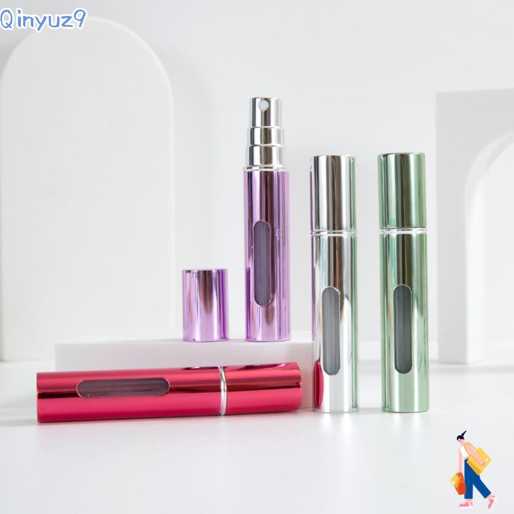 QINYUZ9 Atomizer Bottle, Mini Refillable Perfume Bottle, Empty Portable 10ml with Spray Liquid Conta