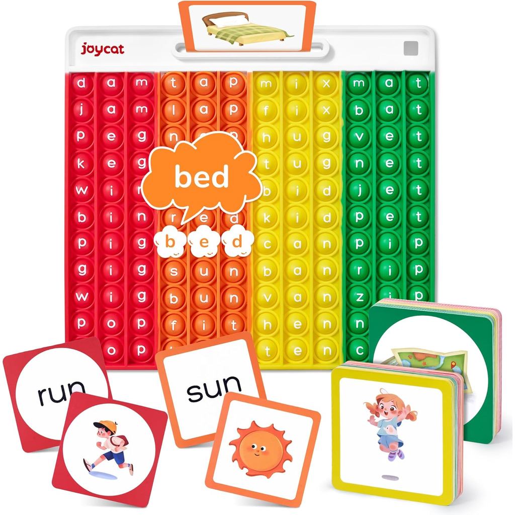 เกม CVC Word,เรียนรู้การอ่านในสัปดาห์,Multisensory Reading & Phonics Game เหมาะสําหรับอุปกรณ์โฮมสคูล