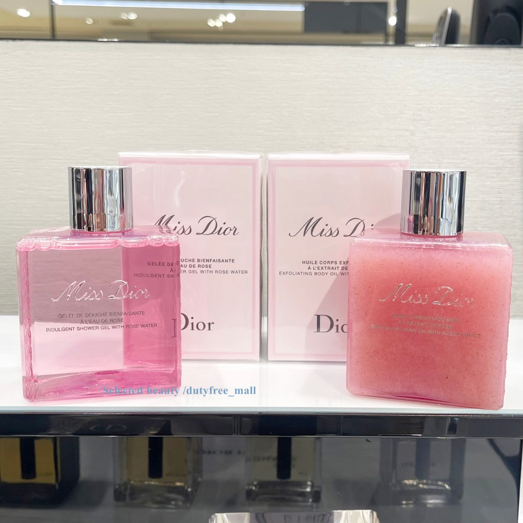 Miss Dior Indulgent Shower Gel / Exfoliating Body Oil / Body Milk with Rose Water (ฉลากไทย)