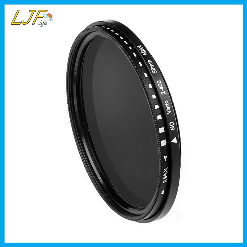 LJF Fader Variable ND Filter ปรับได้ ND2 ถึง ND400 Neutral Density 40.5 43 46 49 52 55 58 62 67 72 7