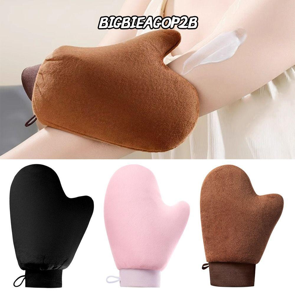 BIGBAIEGOP2B Lotion Applicator, สองด้านล้างทําความสะอาดได้ Self Tanner Mitt, Reusable Sunless ปลอม T