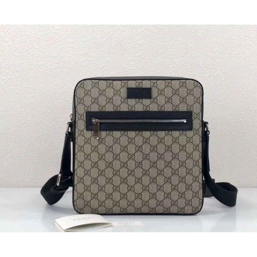 กระเป๋าผู้ชาย Gucci/Gucci 473878 Gucci Mens Shoulder Messenger Bag กระเป๋าเอกสารธุรกิจผู้ชาย