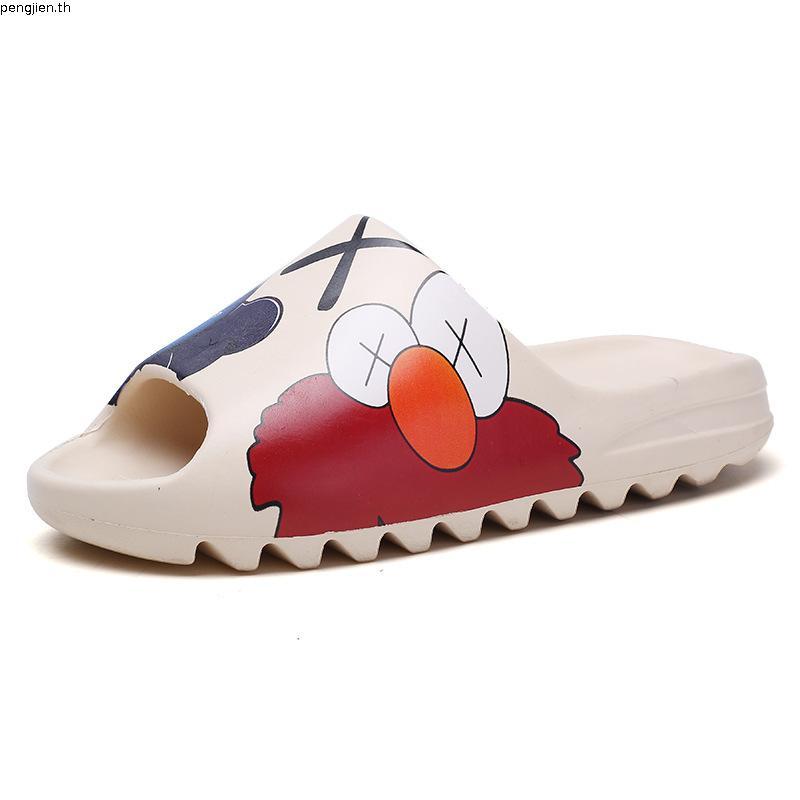 Yeezy รองเท้าแตะลําลองสําหรับเด็กลายการ์ตูนสิงโต Spongebob Seasamestreet Size Eu31-38