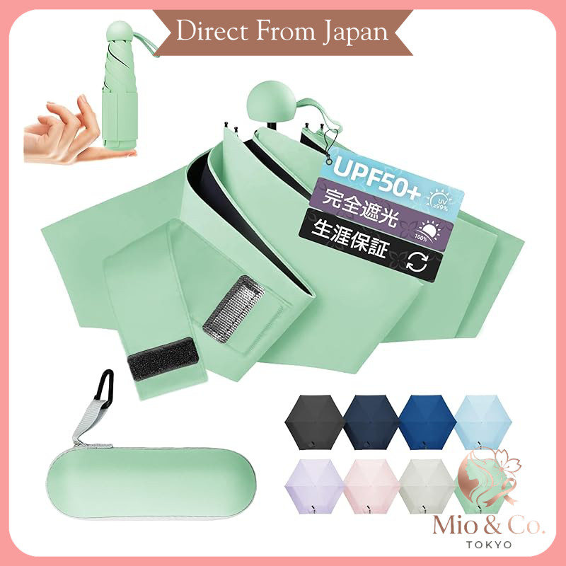 Lilac Lightweight Compact Umbrella - Foldable Sunshade, UV Protection 99.99%, 215-220g, Wind Resista