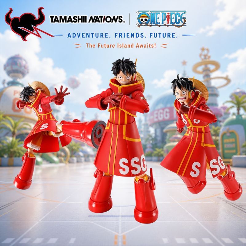 TAMASHII NATIONS SHFiguarts Luffy Egghead One Piece Figure  Action Collectible