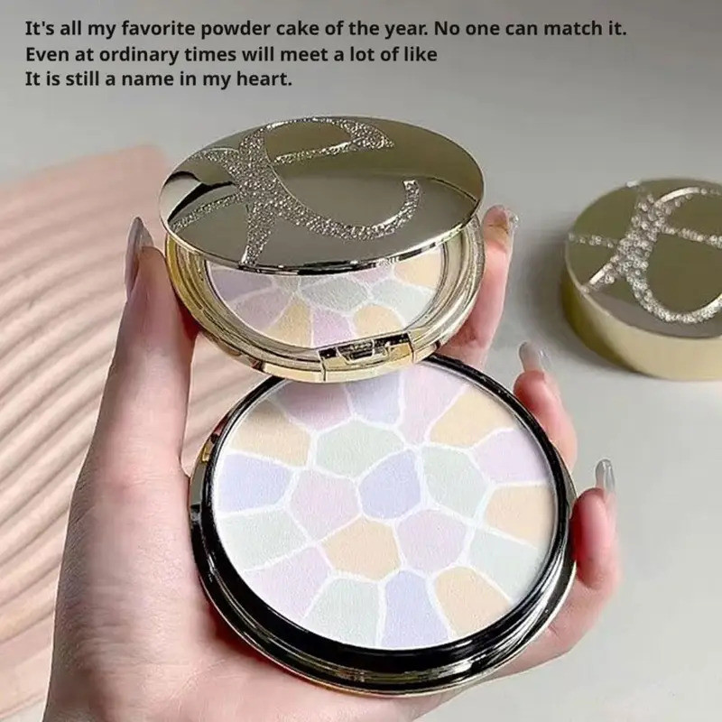 Multi-Color Pressed Setting Powder 8.8g Oil Control Brightening Soft-focus Blurring Finish สําหรับผิวมันผิวผสม