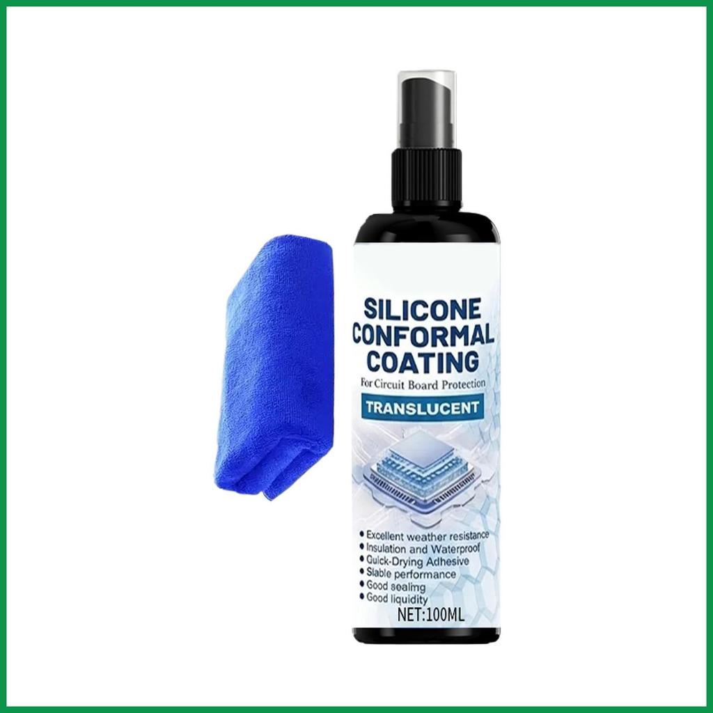 เคลือบ Consformal 100ml โปร่งใสกันน้ํา Sealant ไฟฟ้า Contact Cleaner สเปรย์สําหรับช่างไฟฟ้า PCB hoto