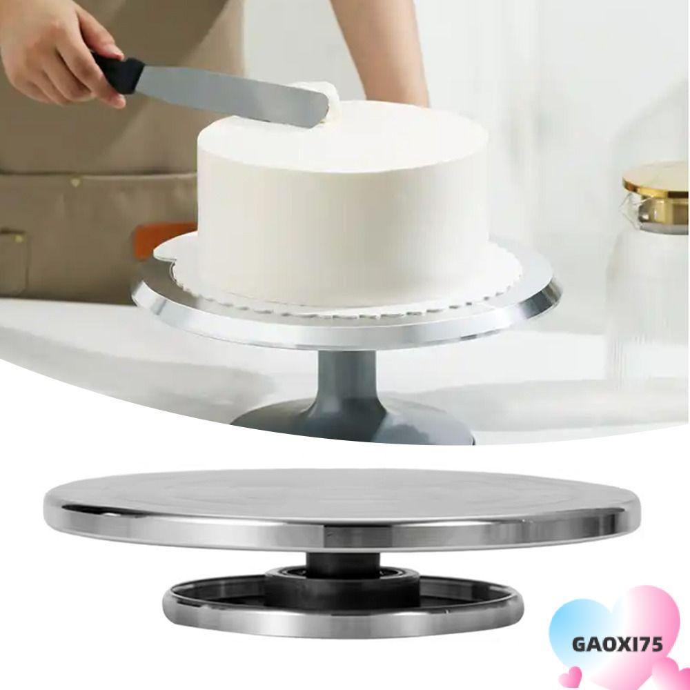 Gaoxi75 จานหมุนอลูมิเนียมแบบใช้คู่ 11 ซม.-25 ซม. ประติมากรรมสองด้าน 360 ° หมุนรอบมัลติฟังก์ชั่เครื่องปั้นดินเผาล้อสําหรับเซรามิกดินหุ่นรุ่น