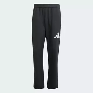 adidas ไลฟ์สไตล์ กางเกงขายาว Essentials Wide Leg 3 Bar Logo ผู้ชาย สีดำ JF3604