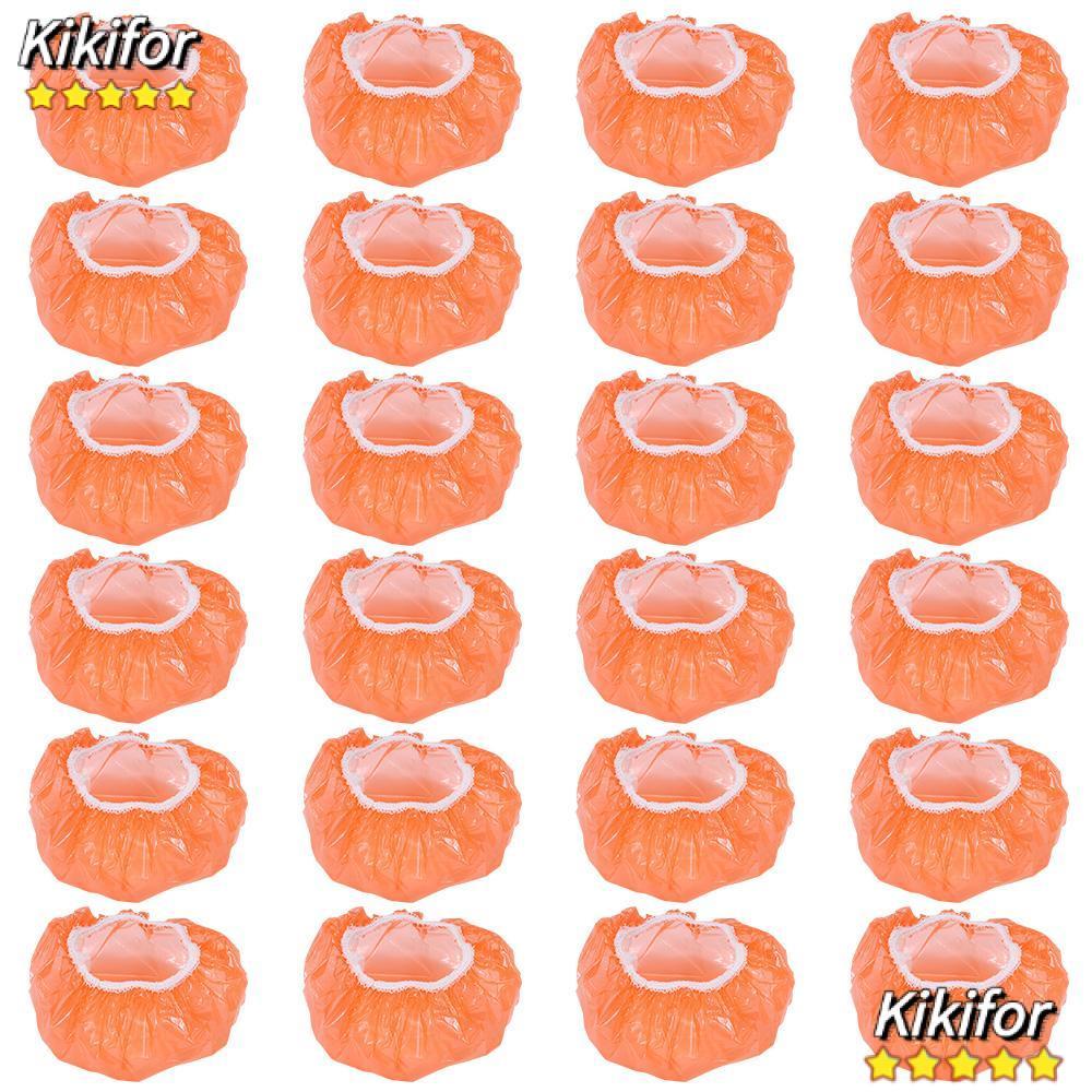 KIKIFOR Fire Alarm Dust Cover, Thicken Elastic Smoke Detector, Stop The Alarm สีส้มพลาสติกสี Cover H