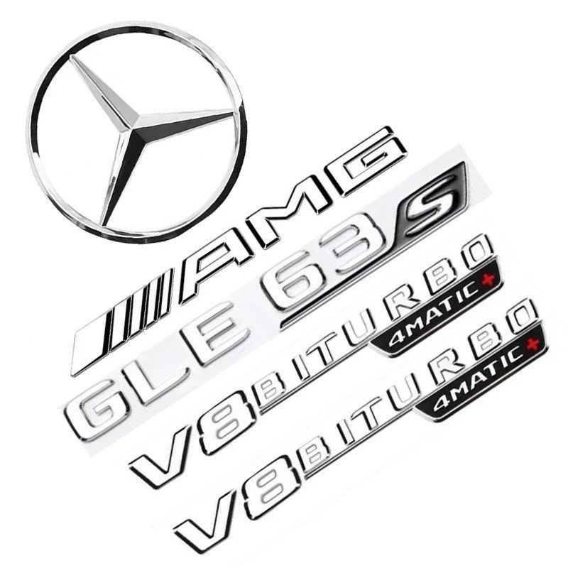 สติ๊กเกอร์ตัวอักษร AMG สําหรับติดท้ายรถ ตราสัญลักษณ์กันชนด้านหลังสําหรับ  GLE43 GLE400 GLE450 GLE53 
