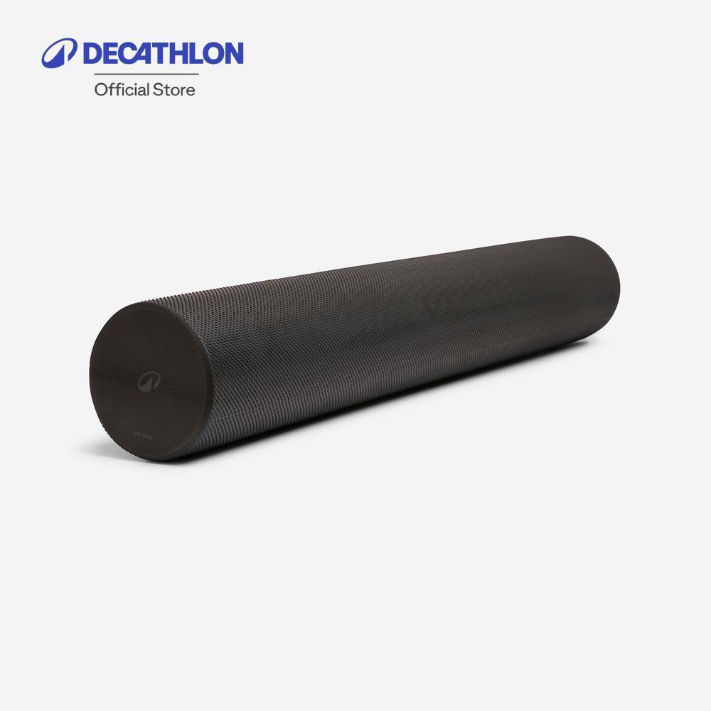 Decathlon Pilates Foam Roller Length 90 Cm Diameter 15 Cm ลูกกลิ้งโฟมพิลาทิส ยาว 90 ซม. เส้นผ่านศูนย์กลาง 15 ซม. - Black