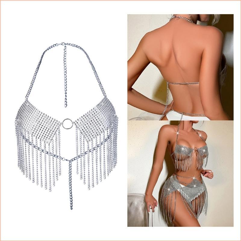 COGI Body Chain เครื่องประดับผู้หญิงแฟชั่น Backless Body Chain Belly Chain เครื่องประดับ