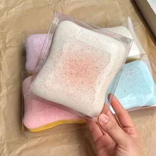 COD Squishy สกุชชี่ ของเล่นบีบ ขนมปังนุ่ม คืนตัวช้า ไม่ติดมือ ลของเล่นบีบ คลายเครียด ของเล่นแก้เครียด พกพาง่าย