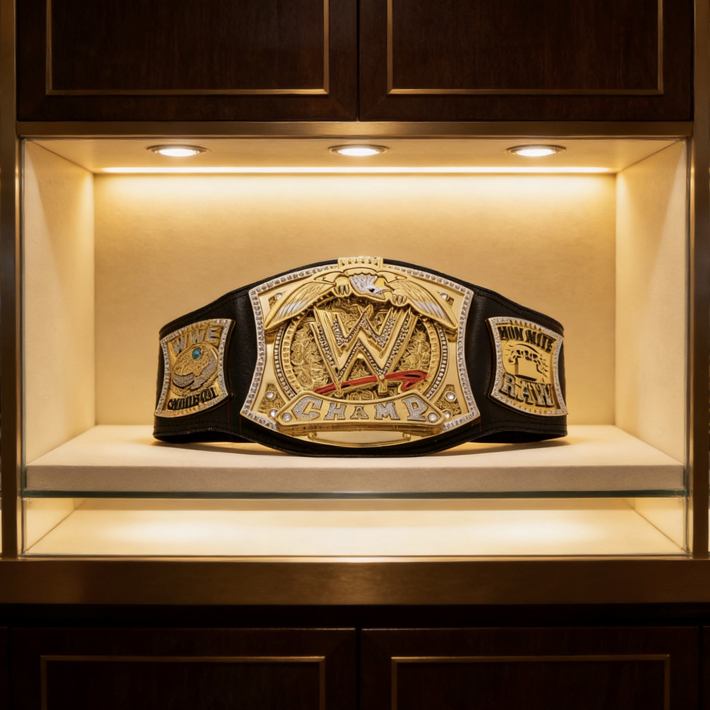 WE ในประเทศมวยปล้ํา W Gold Label Championship Belt Heavyweight Championship Belt เข็มขัดทอง Student 
