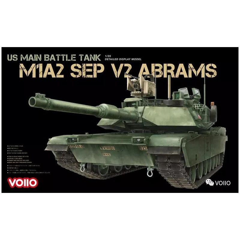 VOIIO 1/35 M1A2 SEP V2 Abrams Main Battle Tank Assembly Model