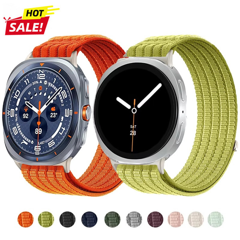 สายรัดไนลอนสําหรับ Samsung Galaxy Watch8 40 มม.44 มม.8Classic 46 มม.กีฬาคอร์เรียสําหรับ Galaxy Watch ultra 2025 47 มม.สร้อยข้อมือ