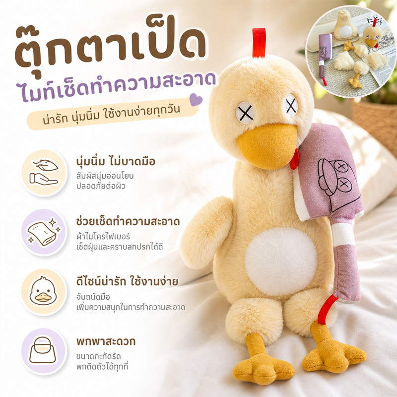 พร้อมส่ง ตุ๊กตาเป็ด ตุ๊กตาลูกเป็ดแยกส่วน ตุ๊กตาเป็ดแม่เหล็ก ถอดออกได้ ของเล่นตลก ของขวัญสำหรับเด็ก
