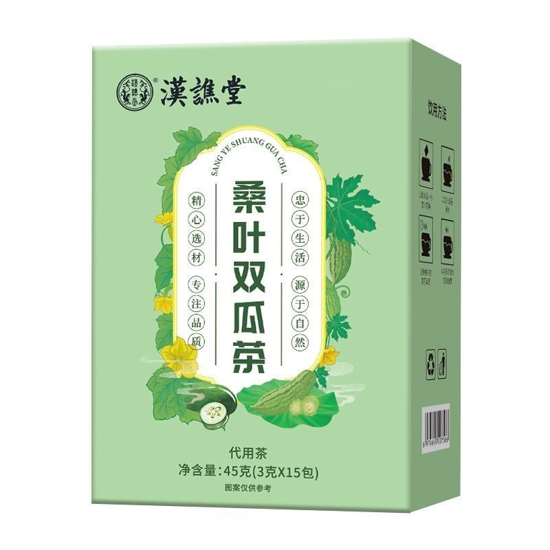 ** Hot Burst Mulberry Leaf Double Gourd Tea Bitter Gourd Cream Old Mulberry Leaf Health Tea Bag Drin
