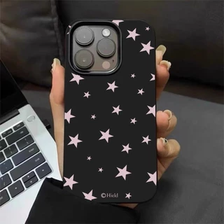 เคสไอโฟน 16 17 สำหรับ iPhone 11 13 15 12 14 Pro Max 7 16 14 15 8 Plus X XR XS Max 15 Pro เคสผิวมันลายจุดน่ารักเรียบง่าย