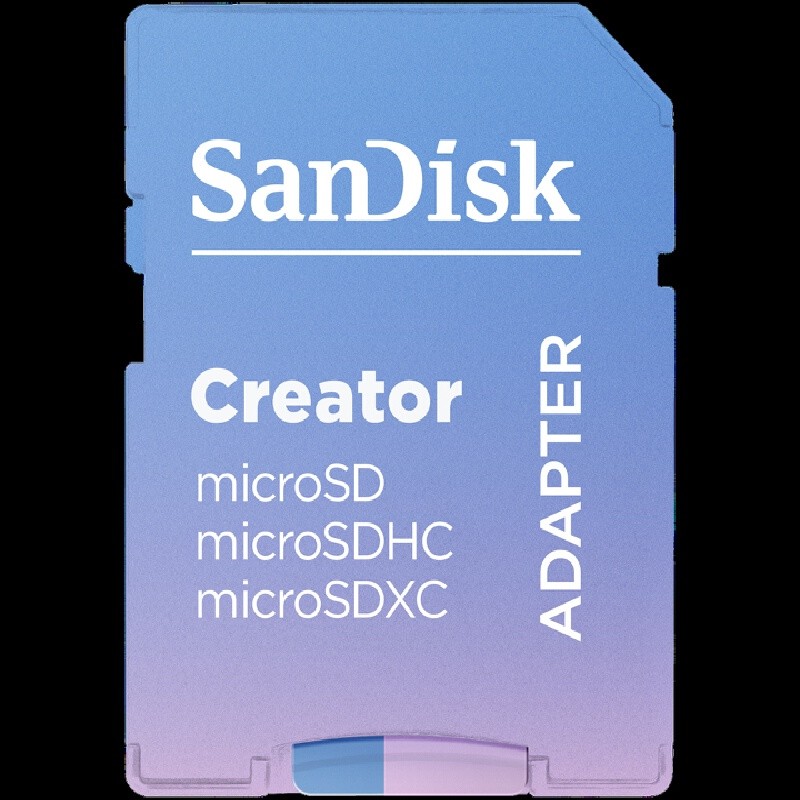 SANDISK ไมโครเอสดีการ์ด Extreme microSDXC (Creator) ความจุ 128GB สีม่วง-ฟ้า