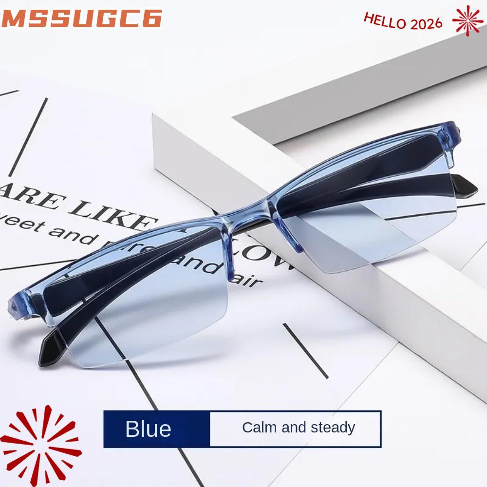แว่นตาอ่านหนังสือ IMSSUG, Ultralight Rimless Anti Blue-, Ultralight ป้องกันรังสีสมาร์ทซูมอัตโนมัติแว่นตาคอมพิวเตอร์