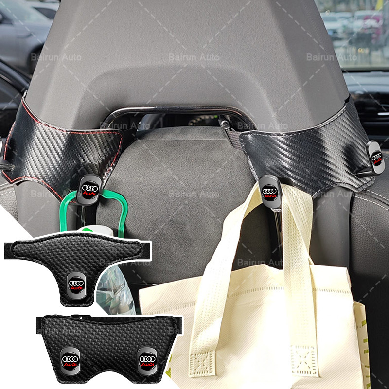 1/2pcs Car Seat Hook ตะขอโลหะรถที่นั่ง-back Hanger Hook สําหรับ Audi A4 B8 A3 8P 8V S3 A5 A6 S6 C6 Q
