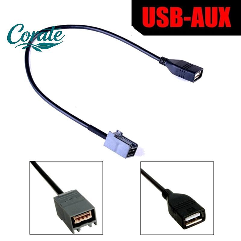 [Crate] อะแดปเตอร์สาย USB AUX 2008 Onwards สําหรับ CIVIC JAZZ/CR-V ACCORD/CR-Z 09-13 MP3