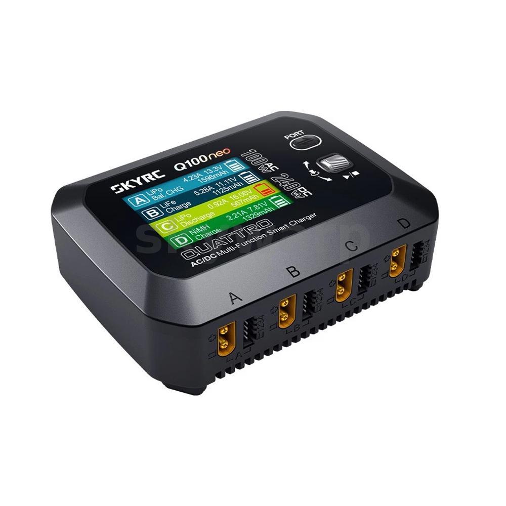 SKYRC Q100neo Quad Output AC/DC AC 100W DC 240W 2.8 นิ้วหน้าจอ Multi-Function Smart Balance Charger 