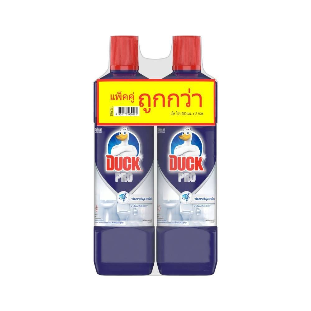 [สินค้าส่งด่วน]  เป็ดโปรห้องน้ำ 900มล. แพ็คคู่ DUCK PRO BATHROOM 900 X2