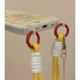 CODที่ไทย เคสสำหรับไอโฟน15 ชินจานชุดนอน เคสช่องใส่การ์ด สายข้อมือ For iPhone17 16 11 12 13PROMAX 14 15PLUS 7/8 SE2 XS XR