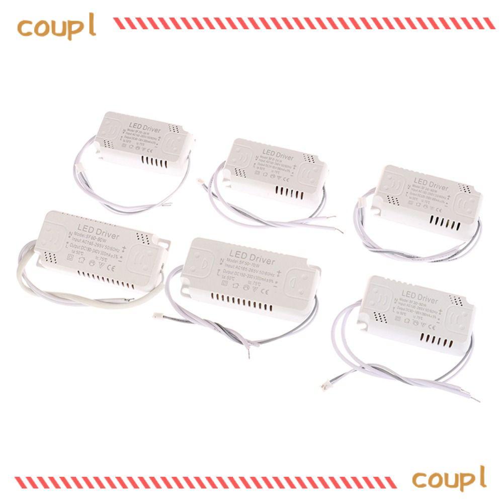 COUPLDW ไดร์เวอร์ไฟ LED, 8-24W 20-36W 30-50W 36-60W 50-70W 60-80W AC165-265V อะแดปเตอร์ไฟ, Non-Isolating Rectifier Unit Lighting Driver แหล่งจ่ายไฟ LED โคมไฟเพดาน