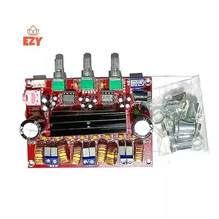 EZY TPA3116D2 ช่อง 2.1 ซับวูฟเฟอร์ดิจิตอลเครื่องขยายเสียงโมดูล XH-M139 12V - 24V 2*50W + 100W HiFi เครื่องขยายเสียงใหม่