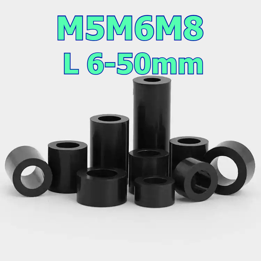 คอลัมน์แยก ABS สีดําผ่านคอลัมน์แขนไนลอน, คอลัมน์แยกฉนวน M5/M6/M8 XJC-MB