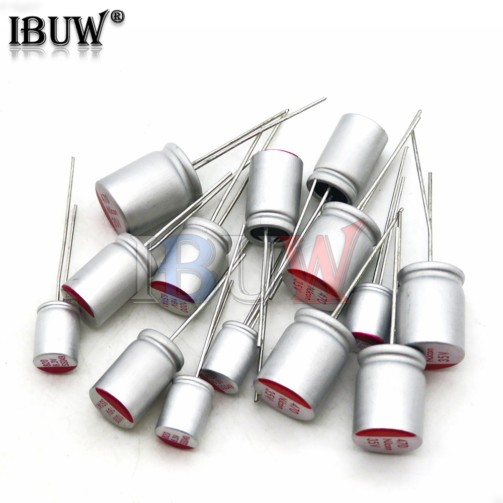 10PCS Solid Electrolytic Capacitor DIP ต่ํา ESR 6.3V 10V 16V 25V 35V 50V 63V 10UF 47UF 100UF 220UF 4