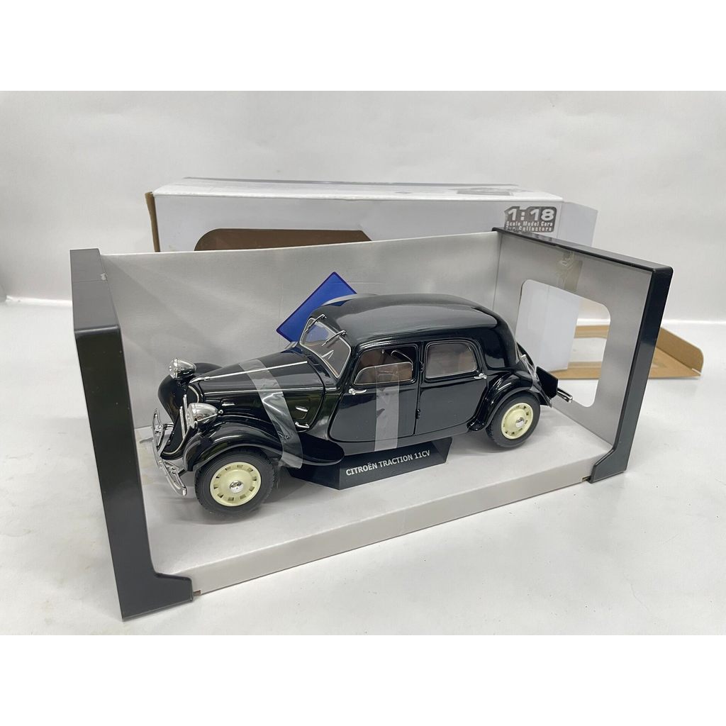 Solido Solido 1/18 Citroen Traction 11CV Black Original Package ยี่ห้อใหม่ผลิตภัณฑ์ Photo Seal ยังไม