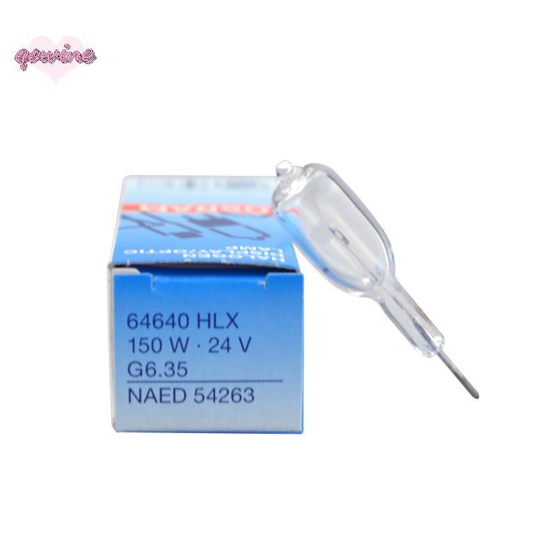 [qowine] Osram 64640 HLX โคมไฟ 24V 150W G6.35 สําหรับผ่าตัดวิดีโอโปรเจคเตอร์กล้องจุลทรรศน์โคมไฟผ่าตั
