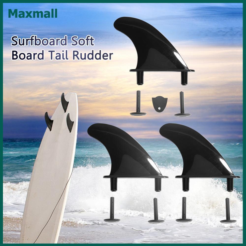 Maxmall Set 3 ชิ้น Fin และสกรูสำหรับกระดานโต้คลื่นและSUP_board