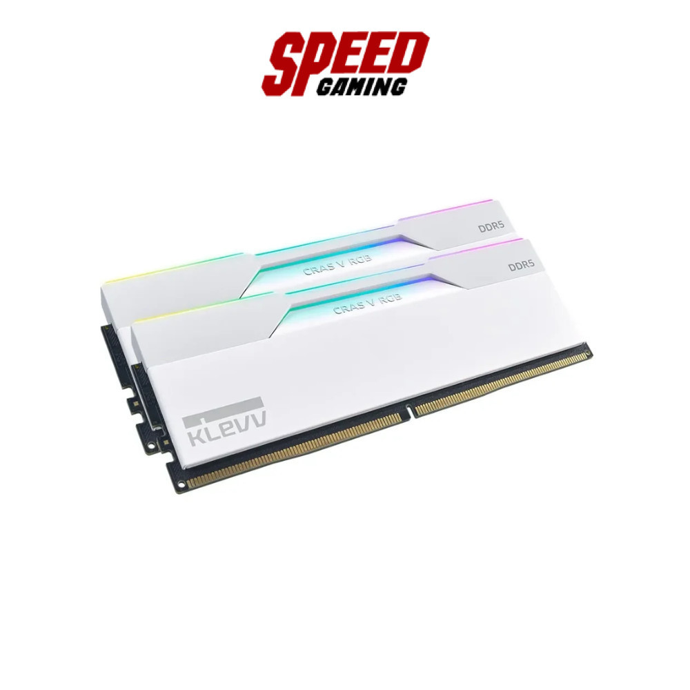 KLEVV CRAS V RGB Gaming 32GB (16GBx2) DDR5 6000MHz CL28 Ram(หน่วยความจำ) | By Speed Gaming
